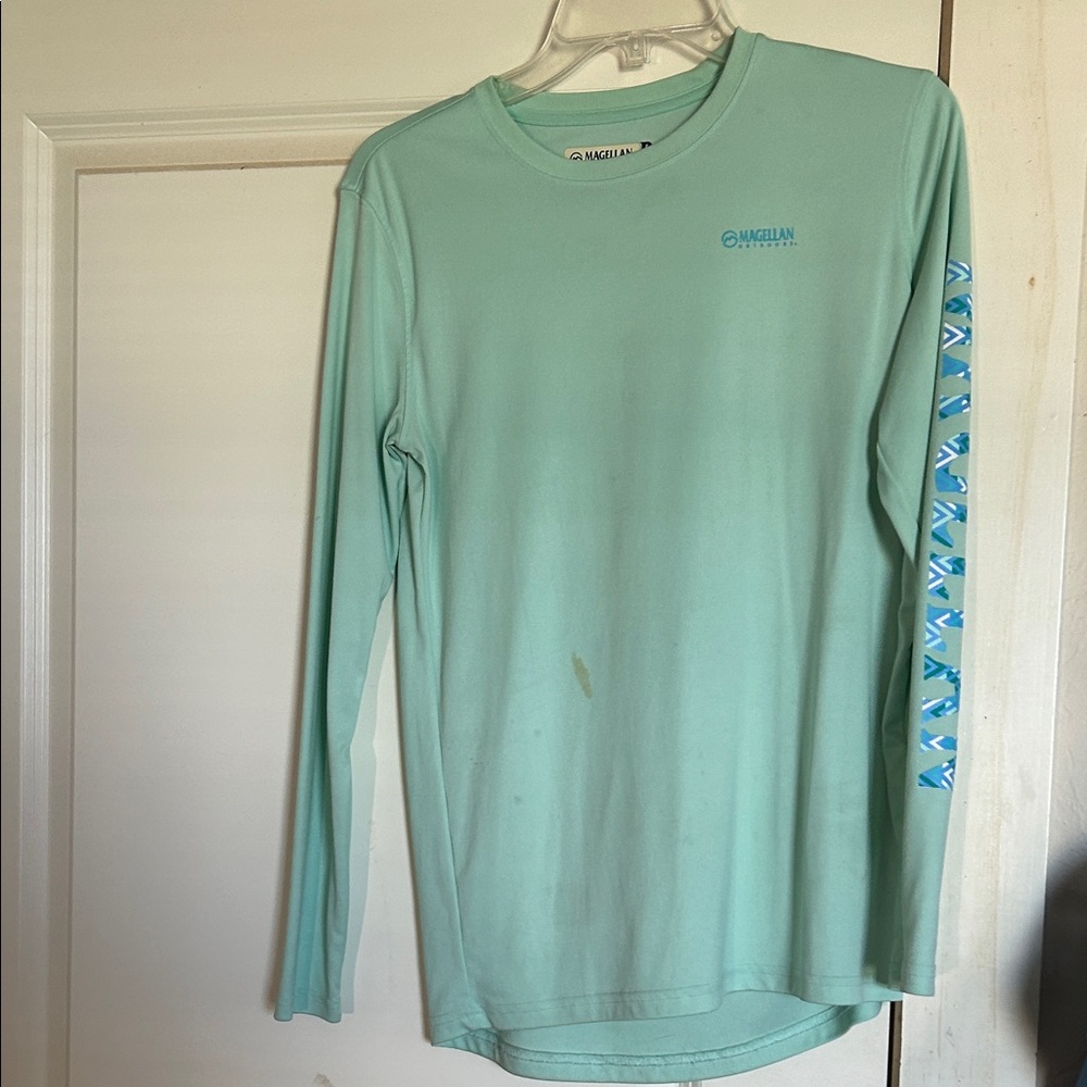 Magellan Outdoors Seafoam Long Sleeve Shirt